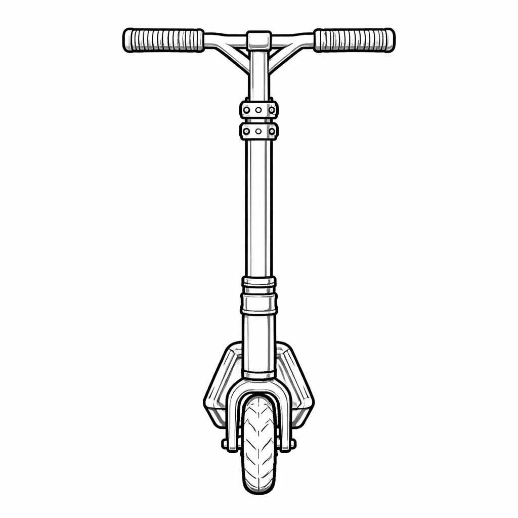coloriage-trottinette Page 4