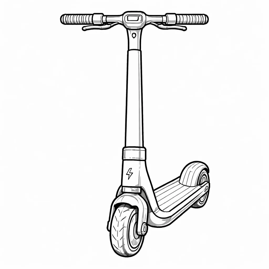 coloriage-trottinette Page 6