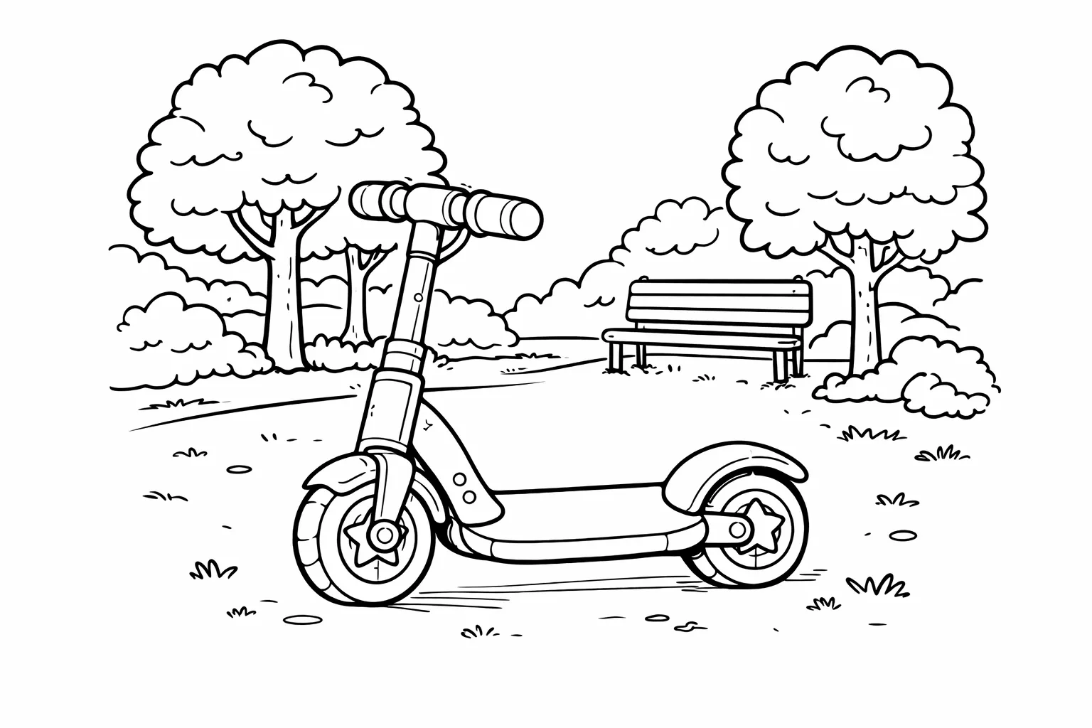 coloriage-trottinette Page 7