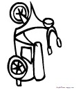 coloriage scooter