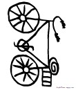 coloriage bicyclette