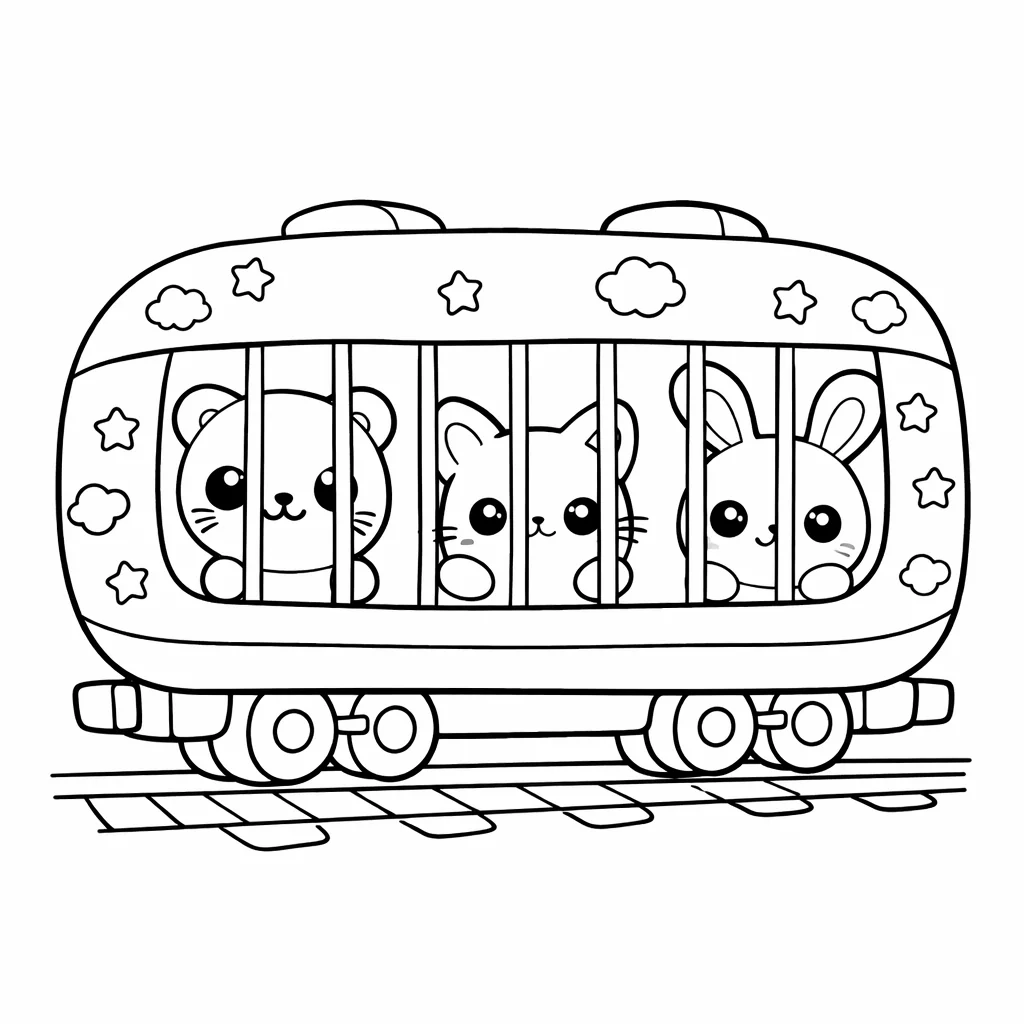 coloriage-wagon Page 3