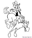 cow boy sur son cheval