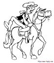 cow boy sautant sur son cheval