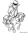 colorier en ligne un cowboys