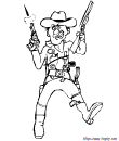 coloriage cowboys