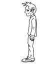 adolescent vu de profil