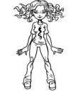 adolescente aux cheveux roux