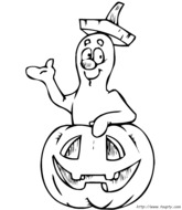 le fantôme sort de la citrouille