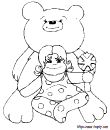 coloriage de nounours