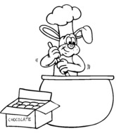 Fabrication des oeufs de Pâques