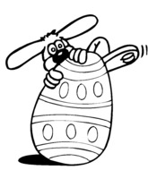 Lapin et oeuf de Pâques