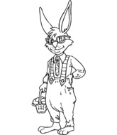 Lapin de Pâques fermier