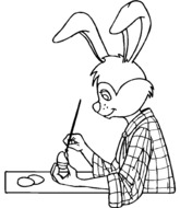 Lapin de Pâques artiste