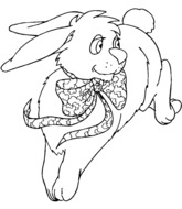 Lapin et son noeud papillon