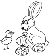 Le lapin et le poussin