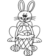 Un lapin et son panier