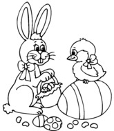 Le lapin et le poussin