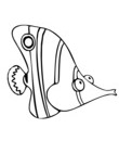 image gratuite poisson a colorier