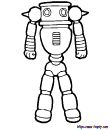 coloriage de robot