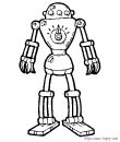 coloriage de robot