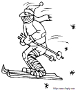 ski coloriage