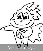 coloriage super-hero a imprimer