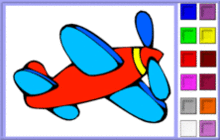 coloriage en ligne 2 avion