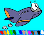 coloriage en ligne 5 avions