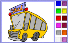 coloriage en ligne 1 bus