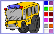 coloriage en ligne 6 bus