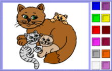 Chat Coloriage En Ligne De Chats Toupty Com