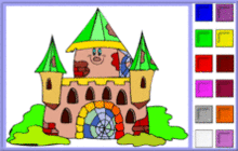 coloriage en ligne 6 chateaux