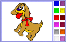 coloriage en ligne 2 chien