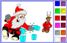 coloriage en ligne du pere noel