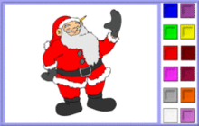 coloriage en ligne du pere noel