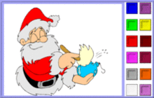 coloriage en ligne du pere noel