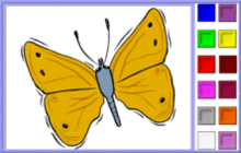 papillon jaune or