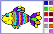 coloriage en ligne 4 poisson-2