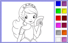 princesse : coloriages en ligne