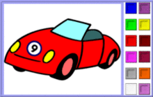 coloriage en ligne 4 voiture