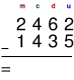 math ce2 - soustraction posée sans et avec retenues