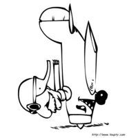 Avion stylisé avec visage