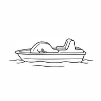 coloriage pédalos rigolos