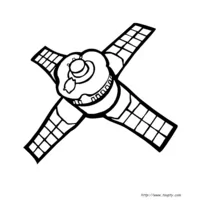 Satellite avec panneaux solaires