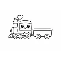 coloriage trains pour enfant