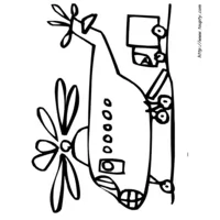 Hélicoptère vu de profil