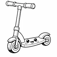 coloriage trottinette