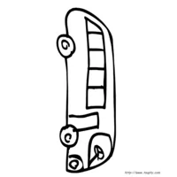 Bus stylisé vu de côté