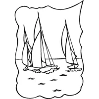 Deux voiliers en mer